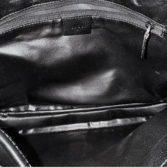 Gucci by Tom Ford Jackie Black Leather Minimalist Shoulder Bag Vintage 90s - Picture 6 of 8